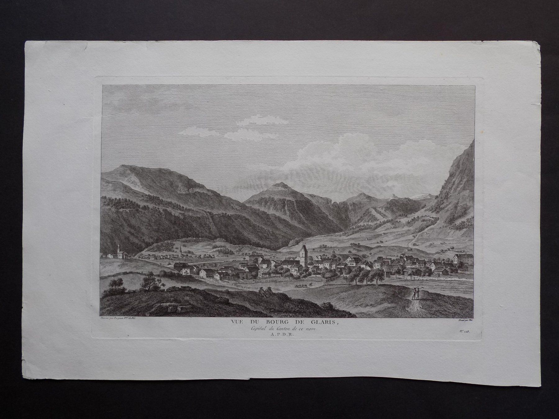 Gravures: Glarus grosse Ansicht – D'occasion à Risch par Rischli15