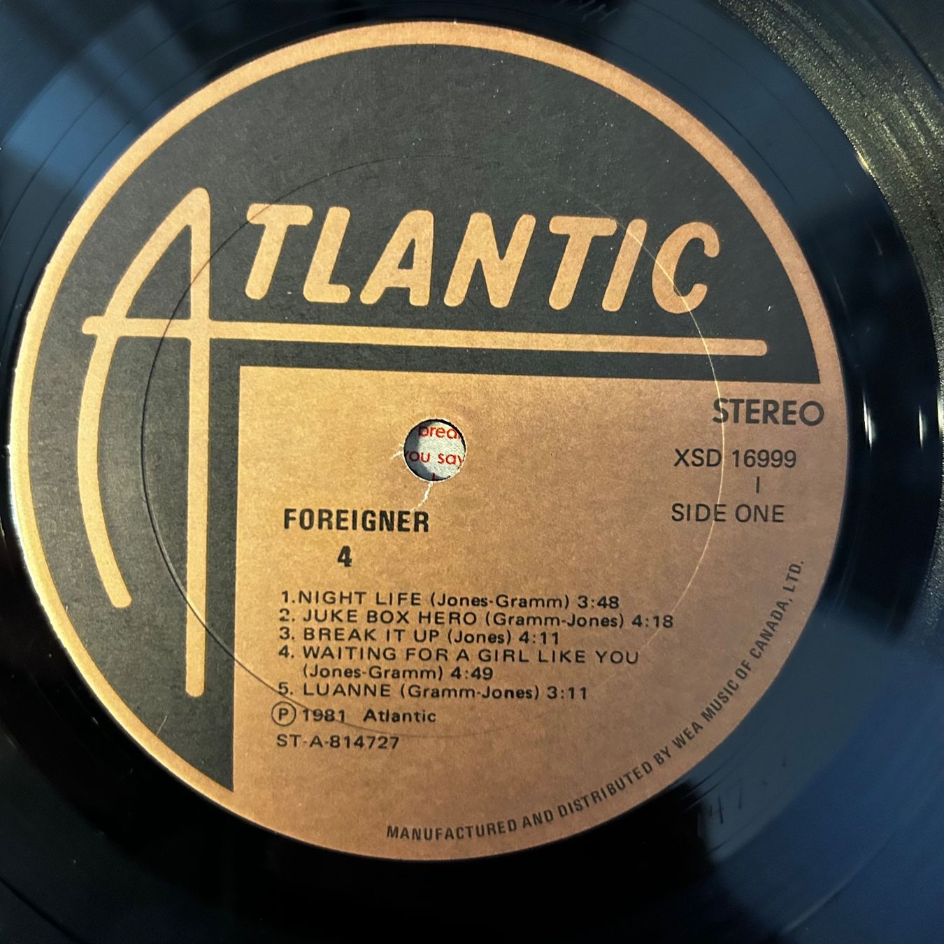 Dischi in vinile: Foreigner - 4 , Vinyl LP – Usato da Aesch BL venduto da BernisFlomi 2