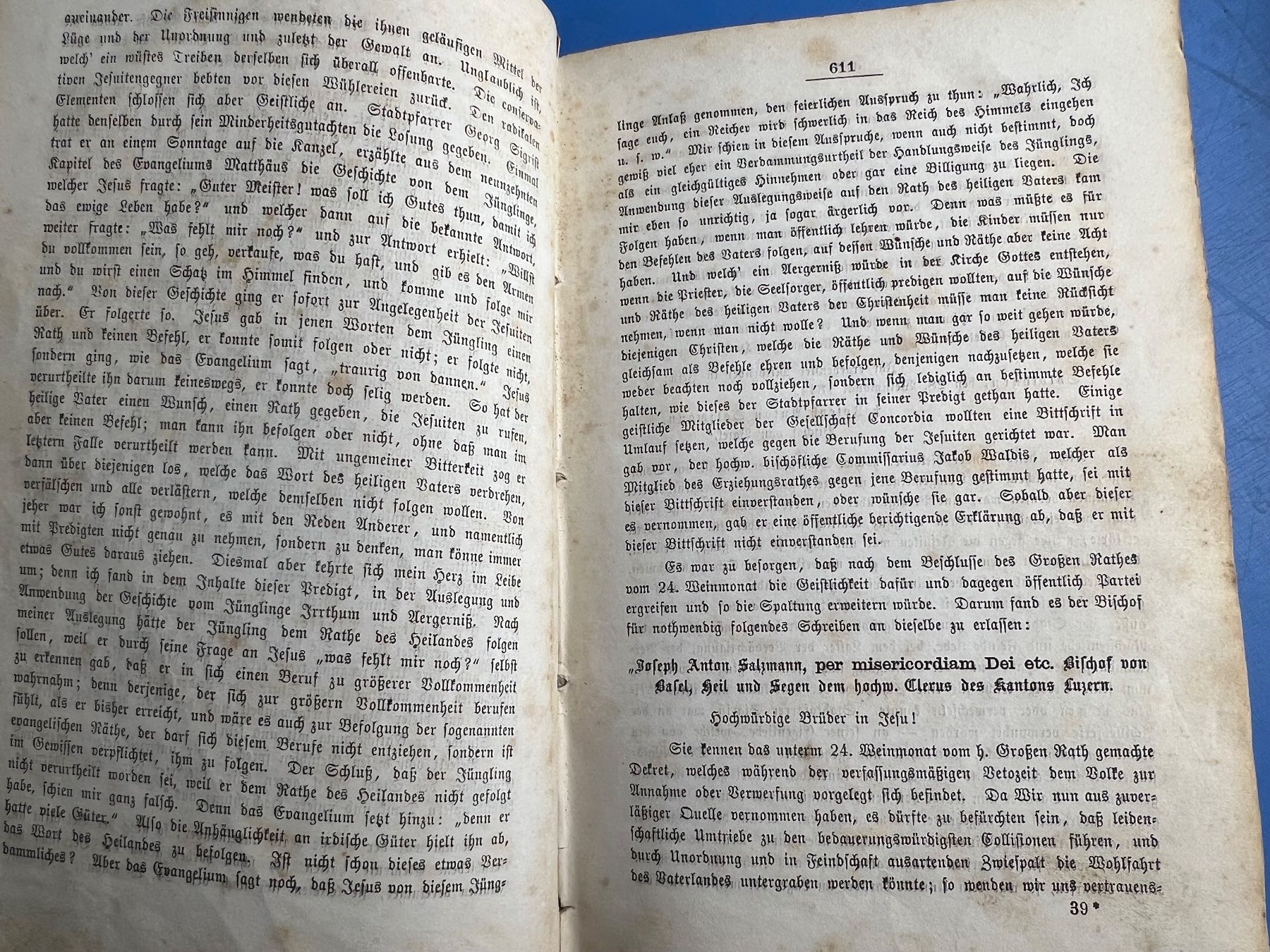 Bücher: Joseph Leu von Ebersoll / Siegwart-Müller 1863 – Gebraucht aus Unterengstringen von Gustav03 5