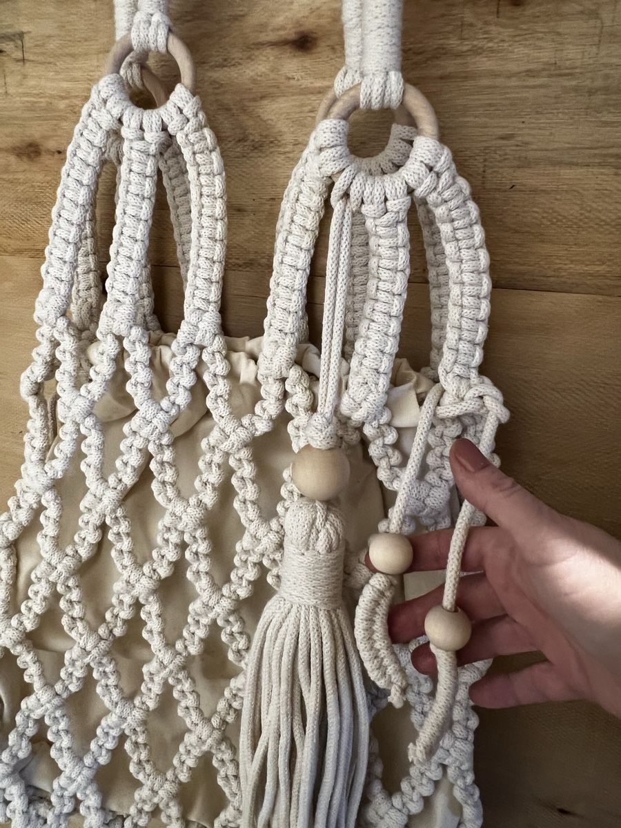 Borse da donna: Makramee Tasche Boho Ibiza Style Handarbeit hellbeige NEU – Nuovo e nell'imballaggio originale da Ernetschwil venduto da Luwen70 1