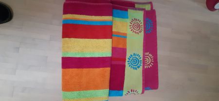 Badetuch farbig 90xca.168cm
