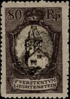 Liechtenstein 1921, Nr. 59 postfrisch **, 100.-