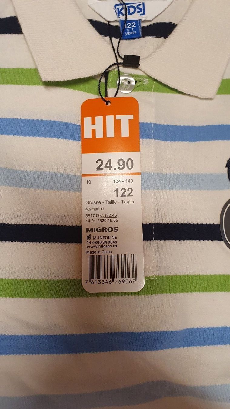 Hemden, T-Shirts & Polos: Kurze Hose & Polo 122 NEU – Neu und originalverpackt aus Giswil von movo08 1