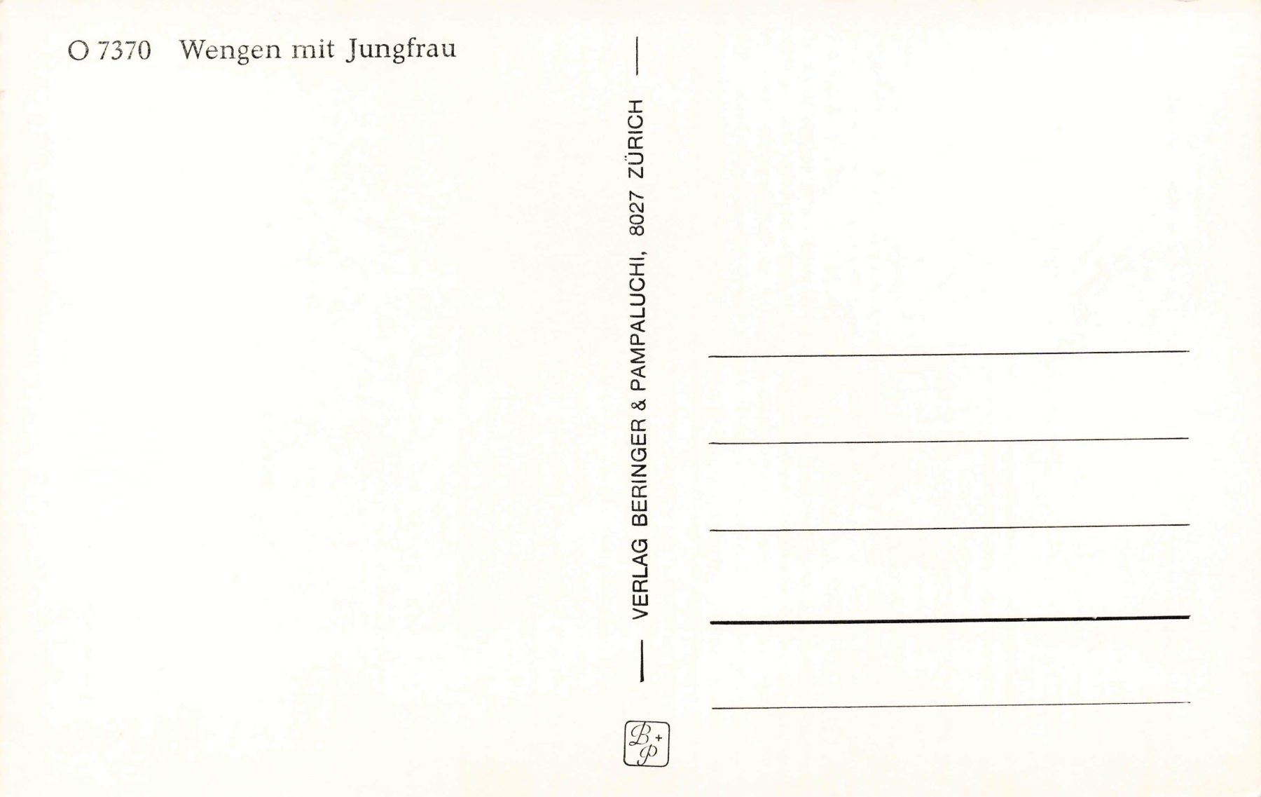 Cartoline postali: Wengen mit Jungfrau – Usato da Biasca venduto da Blenio71 1
