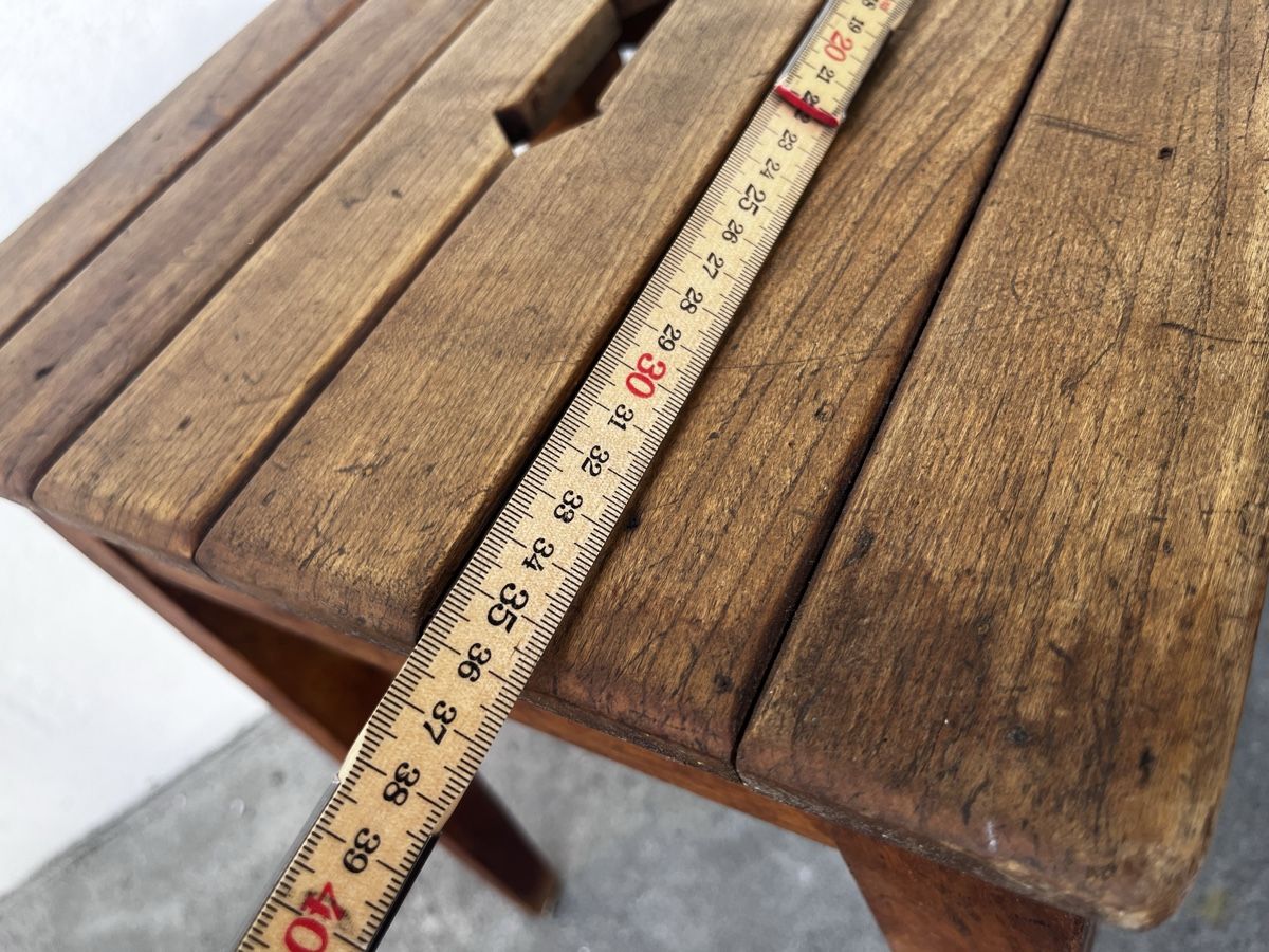 Sgabelli: Vintage Holz Hocker  – Usato da Bern venduto da fotolog111 6