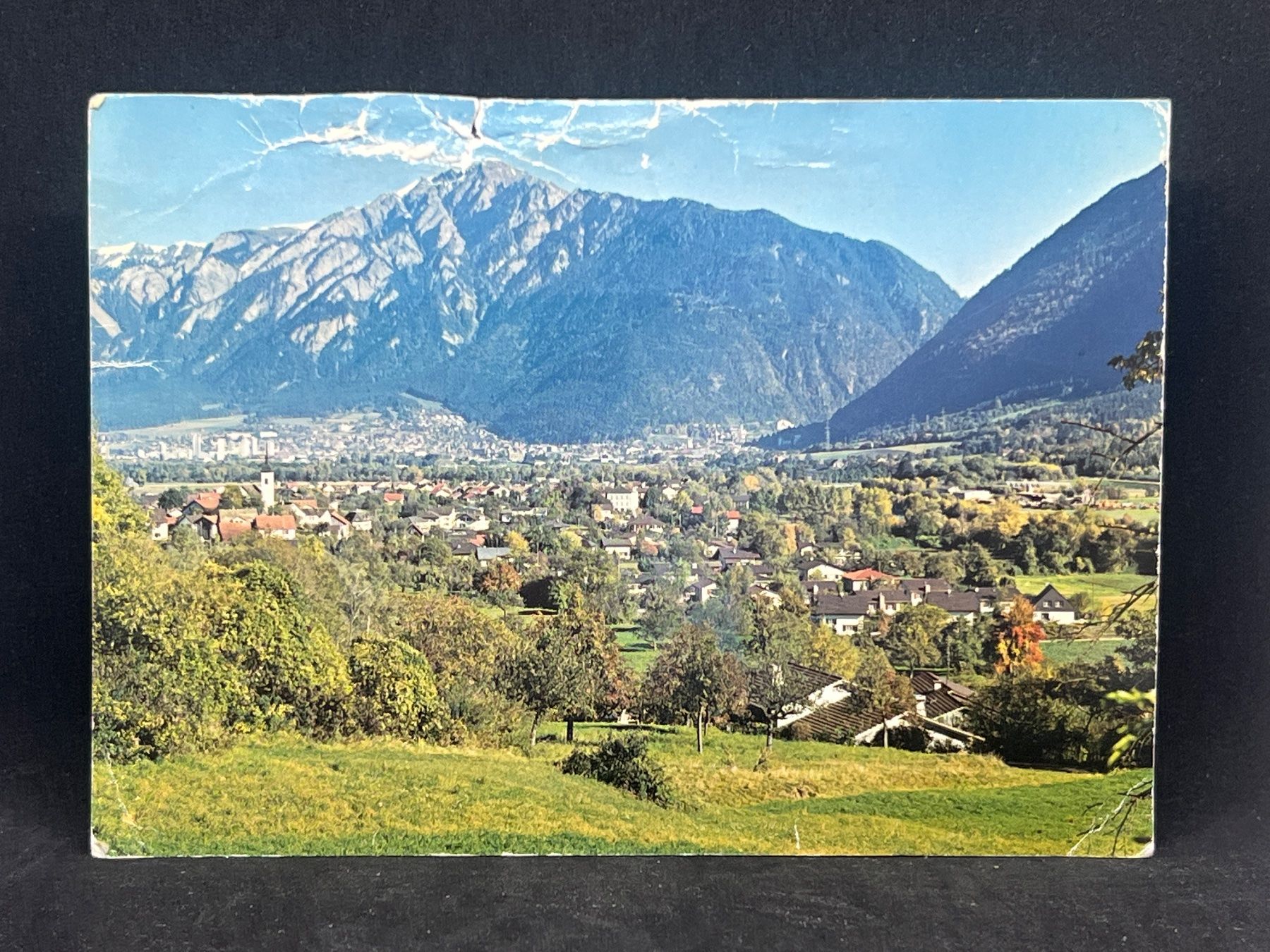 Ansichtskarten: Felsberg/GR: Blick von Chur mit Montalin – Gebraucht aus Widnau von Brusi9