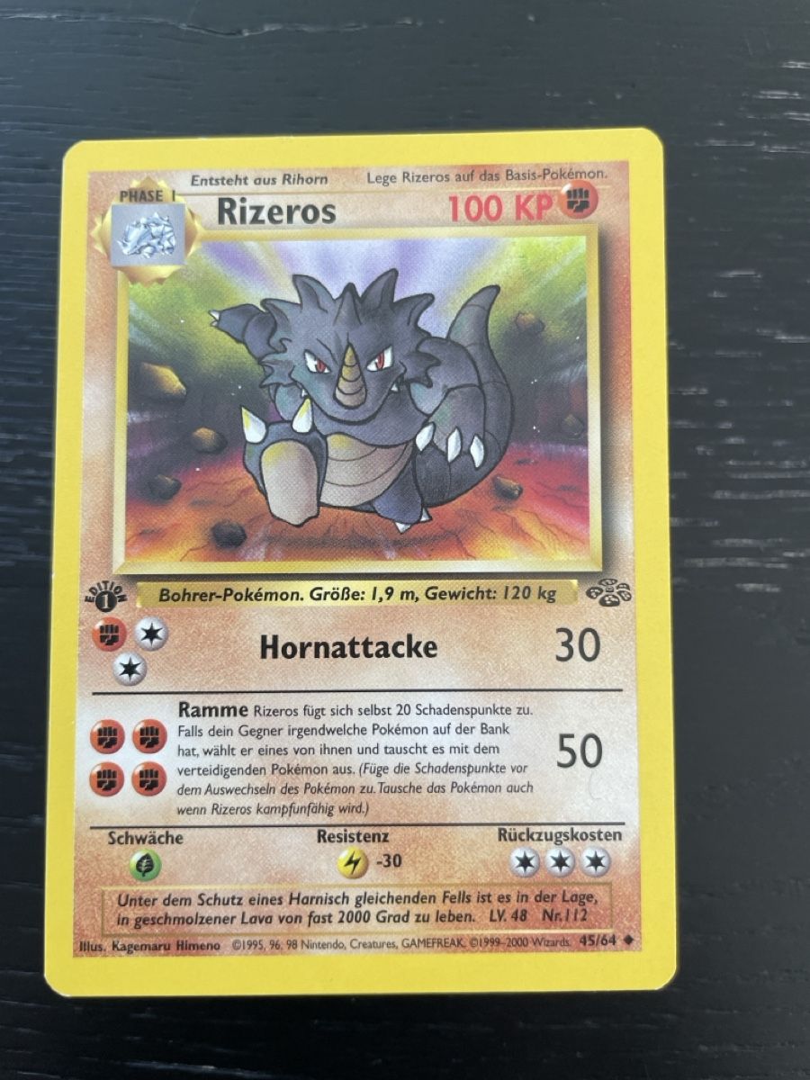 Pokémon Carte collezionabili: Pokemon Rizeros jungle 1 edition 45/64 – Usato da Hugelshofen venduto da Suimosa