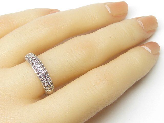 Anelli: Ring Silber 925 + MP rosa Steine Gr. 54 – Usato da Ermatingen venduto da Decovin 2