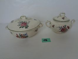1 Zuckerdose + 1 kl. Schüssel Villeroy-Boch Mettlach Vintage