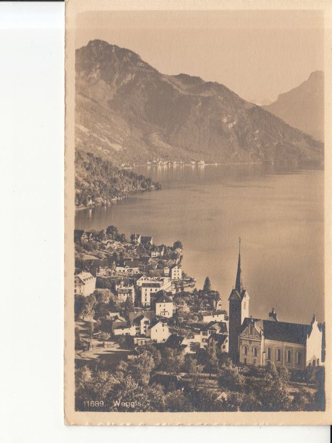 Ansichtskarten: Weggis ca. 1930 – Gebraucht aus Bürglen TG von StampGraf