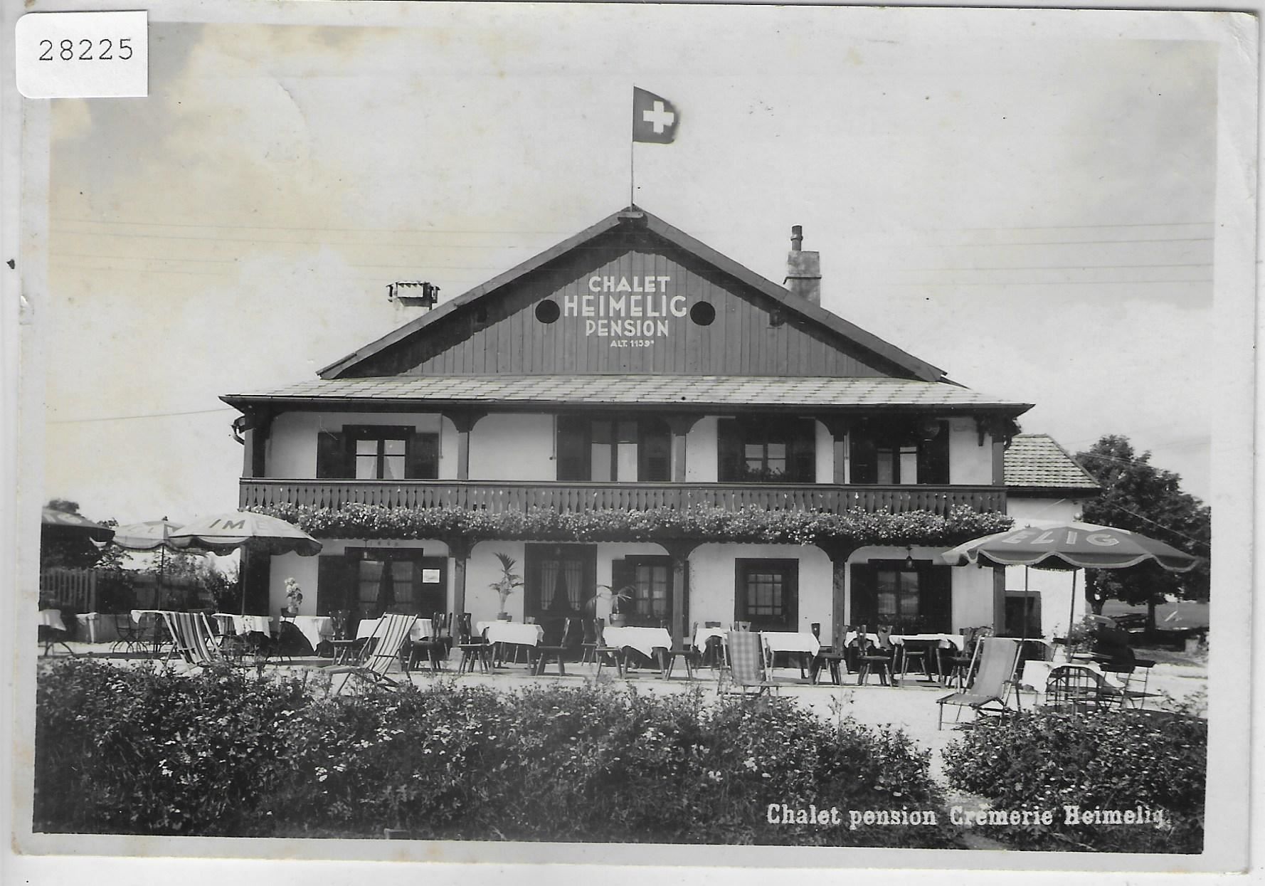 Cartoline postali: Chalet Pension Cremerie Heimelig – Usato da Ettingen venduto da Kartenplanet