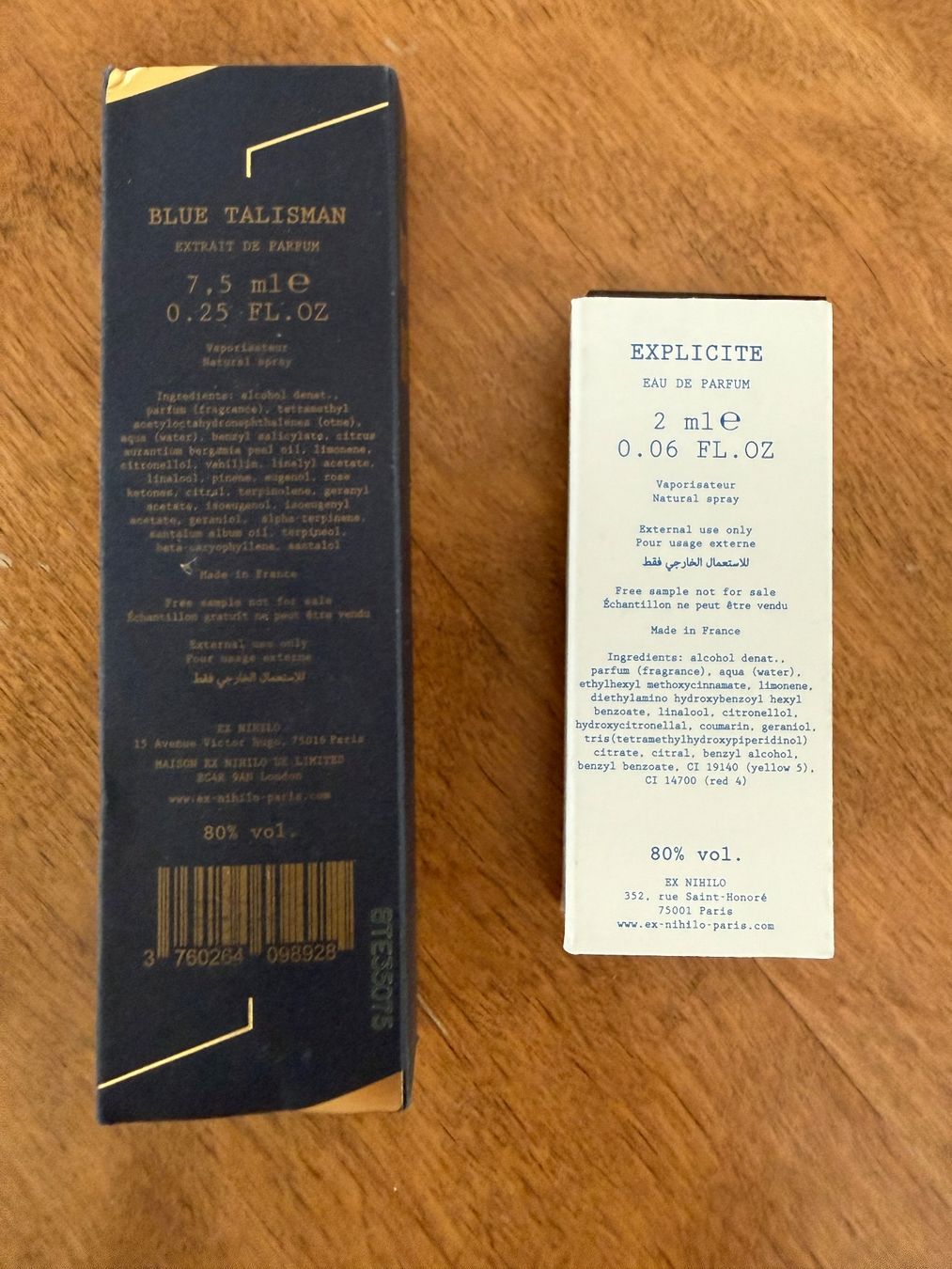 Ex Nihilo Profumi & Eau de Toilette: Extrait Blue Talisman  und Explicite EDP Ex Nihilo  (travel) – Nuovo (secondo la descrizione) da Küsnacht ZH venduto da Caterina22 1
