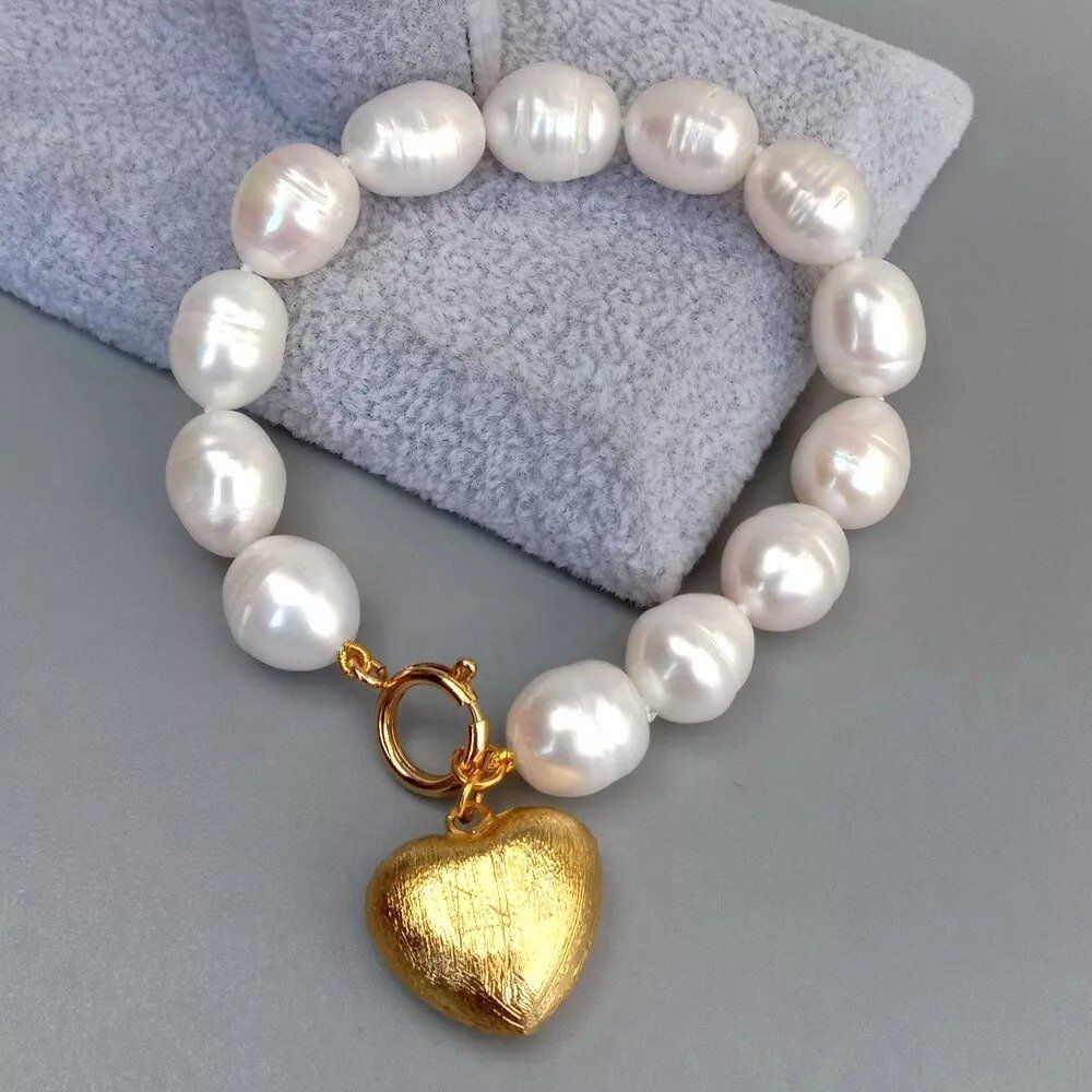 Bracciali & Braccialetti: Herz weiss Lua Perlen Armband Echt Bracelet Coeur Perle – Nuovo (secondo la descrizione) da Prilly venduto da ilyria73 1