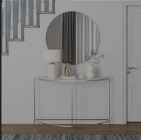 Konsole aus Marmor & goldfarbenem Metall  Maisons du Monde