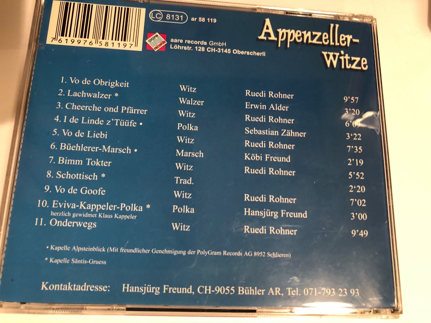 CD: Witze und Musik vereint – Usato da Arth venduto da Vrecam51 1