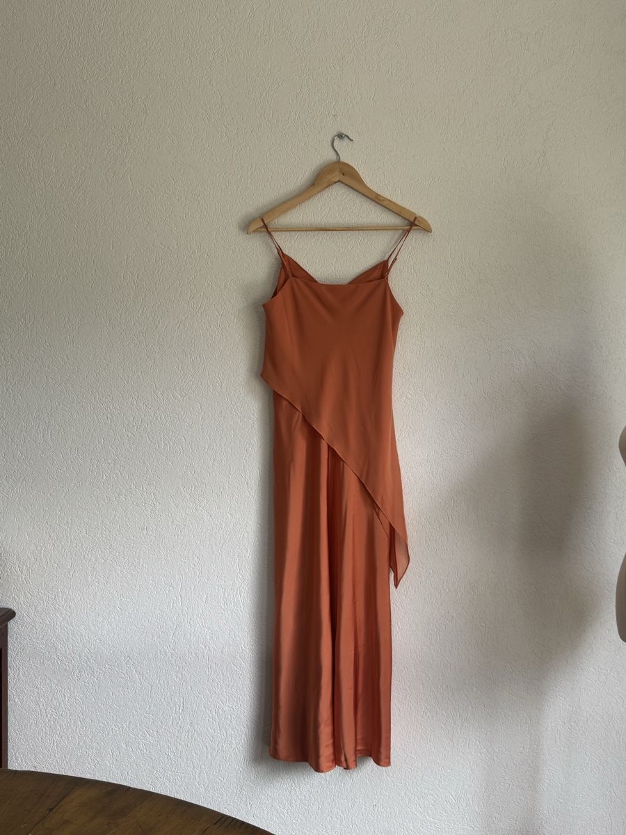 Vestiti: Saunders Kleid, orange, Größe 2, 100 % Polyester, neu – Nuovo e nell'imballaggio originale da Veyras venduto da ValClasse 1