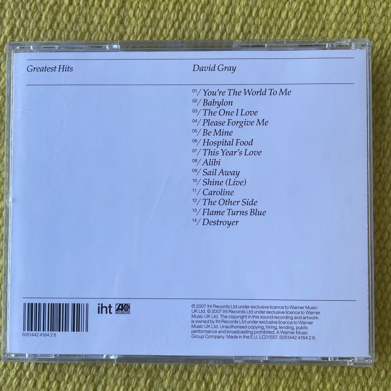 CD: DAVID GRAY-GREATEST HITS – Usato da Rorschacherberg venduto da CD-Roli 1