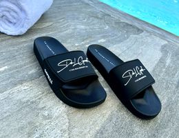 Ganz neue unisex Pantoletten Schwarz Grösse 42/43/44/45