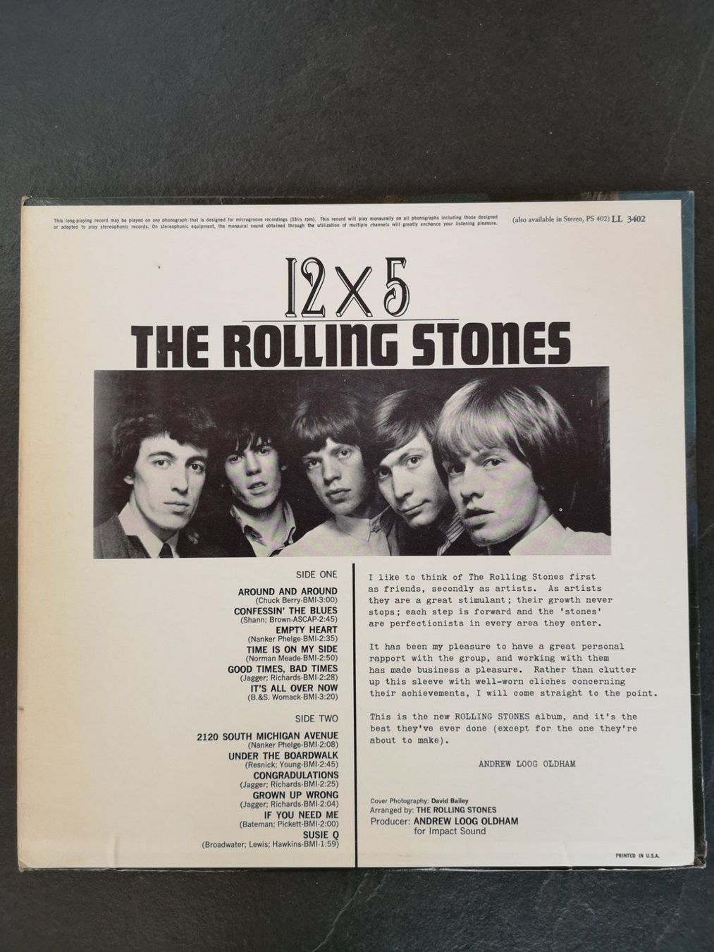 Dischi in vinile: The Rolling Stones 12x5 Mono LP – Usato da Zernez venduto da muntm 1