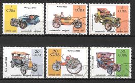 Kuba Serie 2902 - 2907 Autos gestempelt 25.11.1984