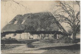 LANDWIRTSCHAFT/STROHDACHHAUS 1915 Worben bei Lyss BE