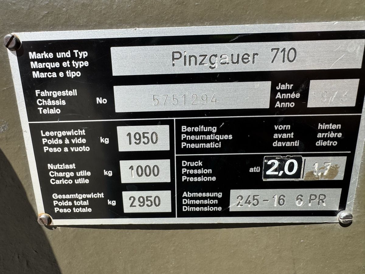 Steyr-Puch Veicoli commerciali: Pinzgauer 710 Frisch ab MFK – Usato da Campascio venduto da zampa53 7