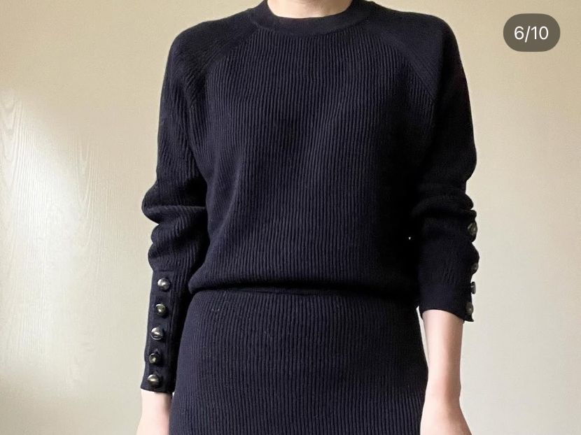 Sezane Pullover & Sweatshirts: Sezane Pullover gerippt mit Knöpfen Groesse S – Gebraucht aus Grüt (Gossau ZH) von han28 3