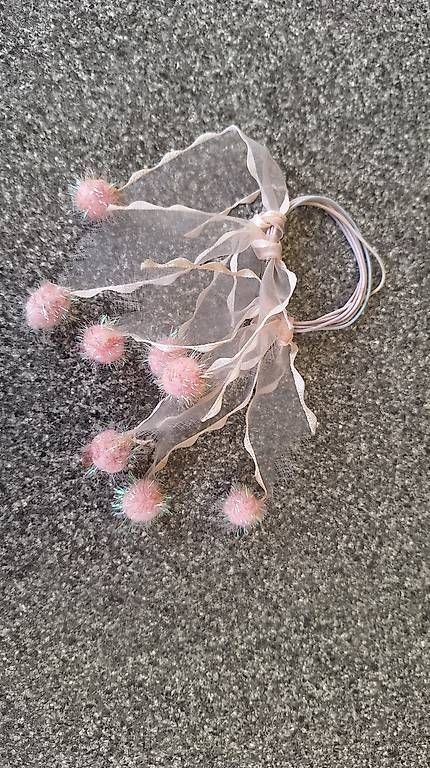 Accessori per capelli: rosa Haargummi mit glitzer Pom Pons – Nuovo (secondo la descrizione) da Urdorf venduto da Jeani_ 2