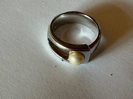 Swarovski Ring mit Echtperle