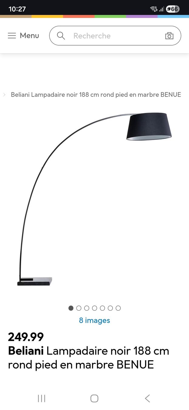 Beliani Lampade: lampe sur pied Bliani – Nuovo (secondo la descrizione) da Trey venduto da Dni4995