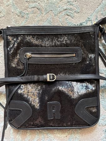Rucoline Bags – Sac bandoulière noir à paillettes