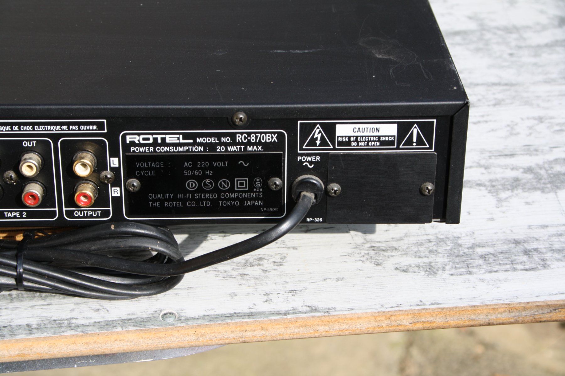 Rotel Amplificatori: VINTAGE ROTEL PREAMPLIFIER RC-870BX – Difettoso da Wauwil venduto da Pneuedy 7