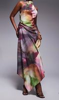 Never used - Multicolor backless maxi dress