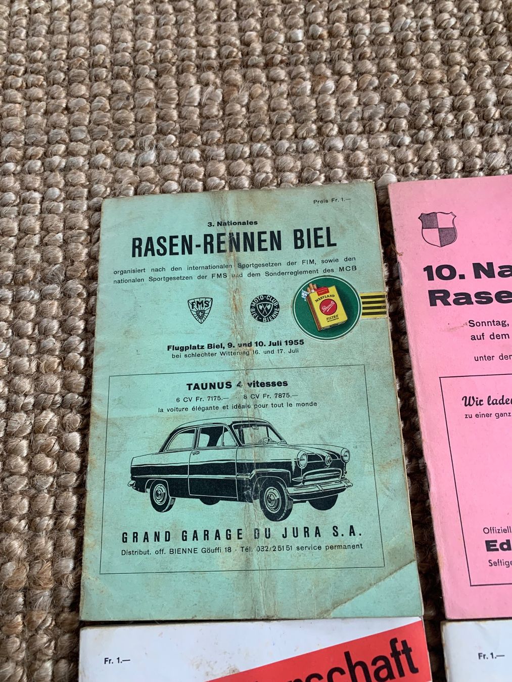 Documenti: Alte Motorrad-Programme Raserennen Schweiz – Usato da Bibern SO venduto da wecafra 5