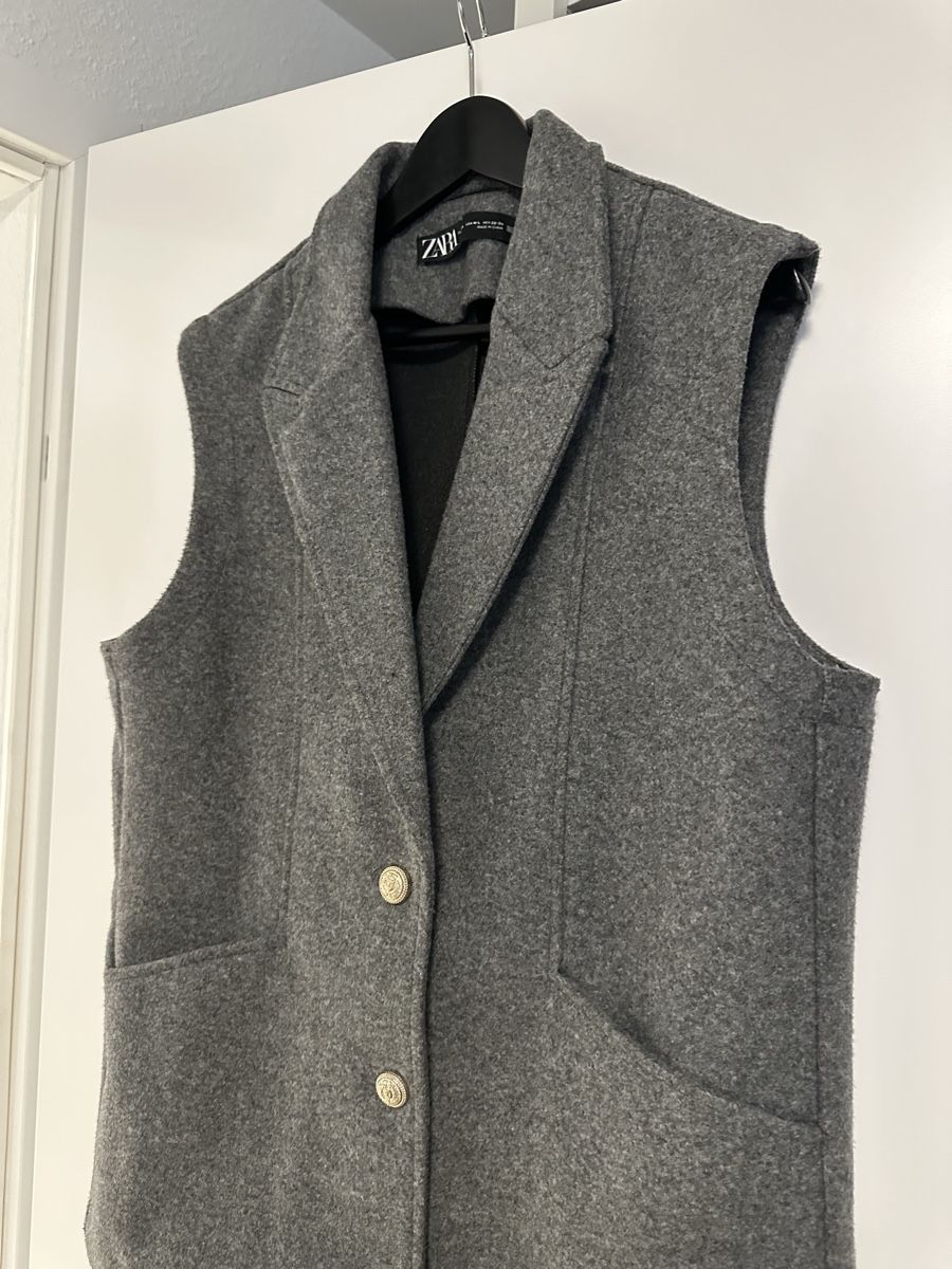 Zara Gilet & Giacche senza maniche: Zara Weste grau Gr. M-L – Nuovo (secondo la descrizione) da Muttenz venduto da Tschulietta_105 1