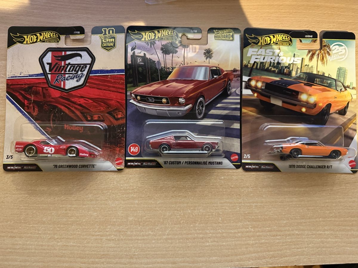 Hot Wheels Modellini d'auto: 3 x Hot Wheels Premium – Nuovo e nell'imballaggio originale da Dietikon venduto da Molella