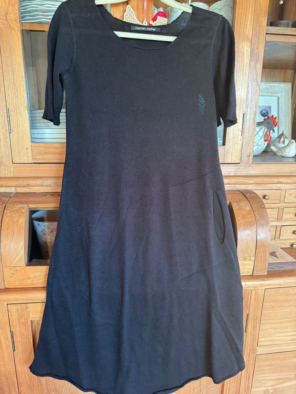 Hannes Roether Vestiti: Hannes Roether Strick-Kleid, Grösse S, Schwarz, Winter-Look – Usato da Oberrohrdorf venduto da maggys15
