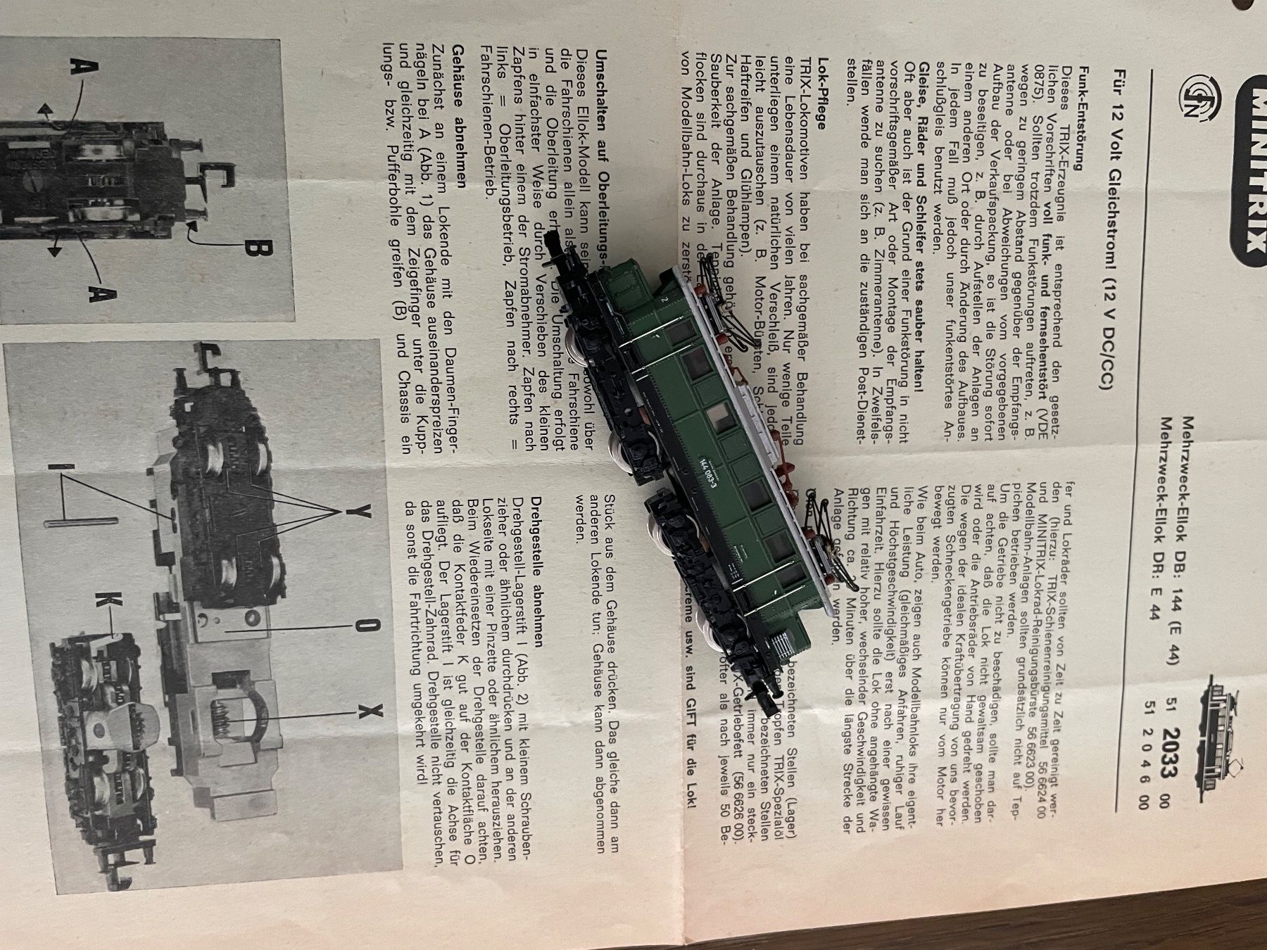 Trix Modelleisenbahnen: Minitrix Spur N Lok mit 5 Wagen – Gebraucht aus Rorschach von Karotten 4