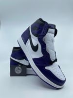 Jordan 1 Retro High Court Purple White Grösse EU 42.5