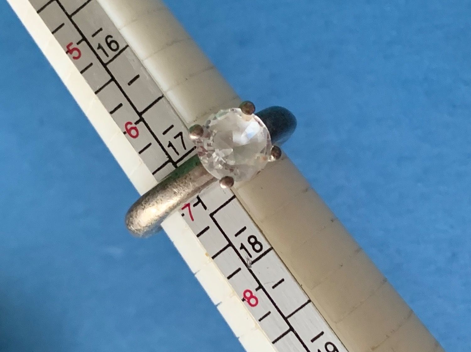 Anelli: Silberring white Stone Zarge (54/17) – Usato da Laufen venduto da Bellebellezza 8