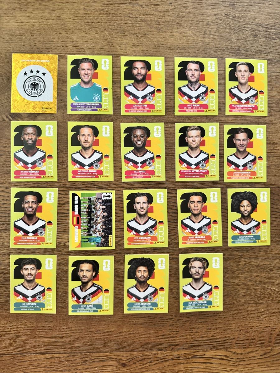 Panini Carte collezionabili: Deutschland GER Panini WM 2026 – Nuovo (secondo la descrizione) da Emmenbrücke venduto da Lukee1901