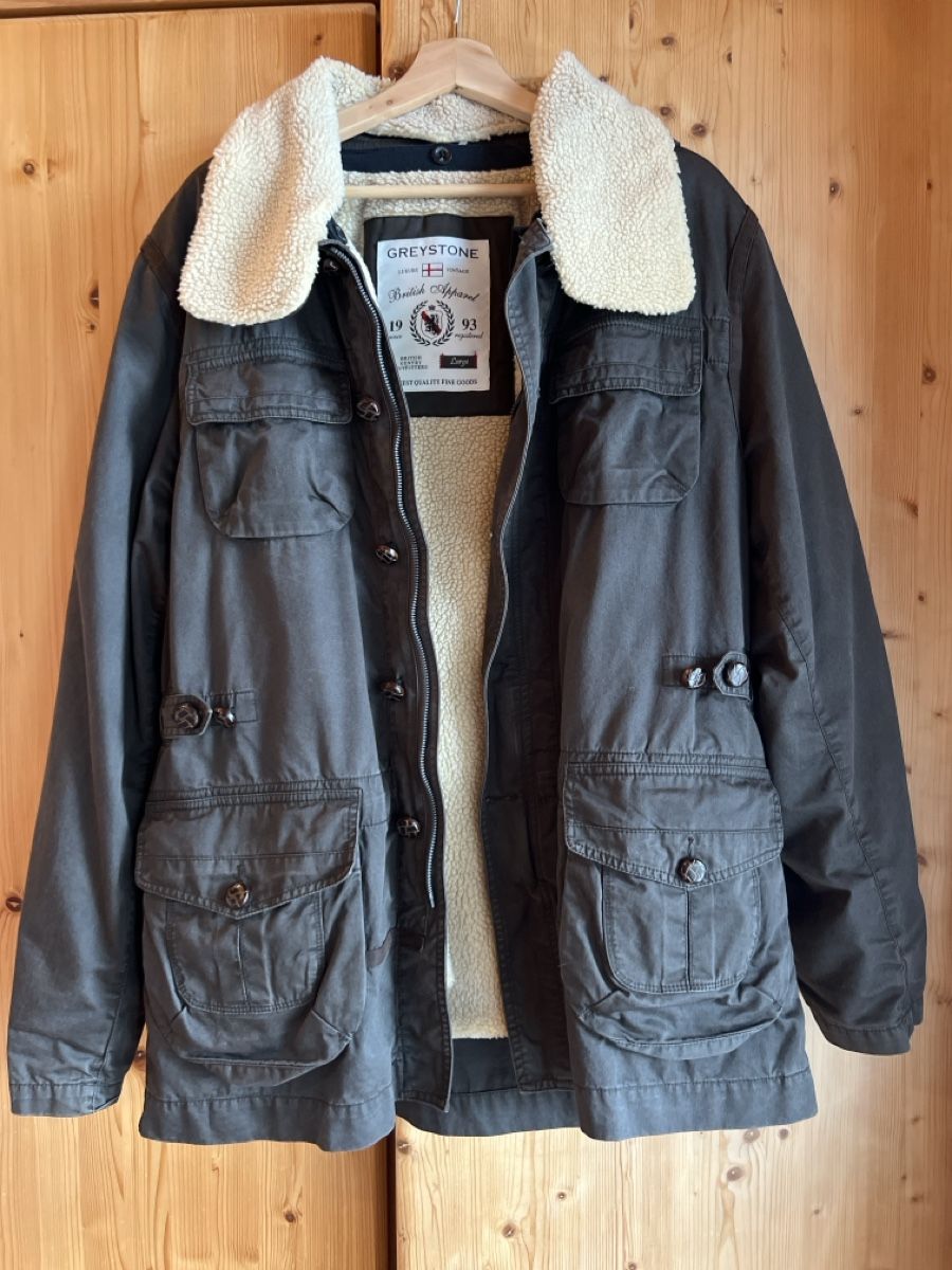 Jacken: Greystone Winterjacke mit Teddyfutter olive Grösse L – Gebraucht aus Wallisellen von sarinavs