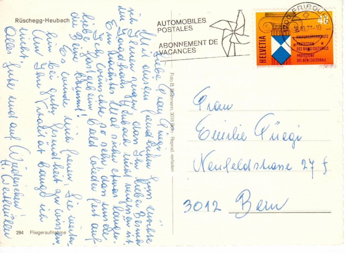 Cartoline postali: Rüschegg - Heubach – Usato da Wolhusen venduto da Curver9 1