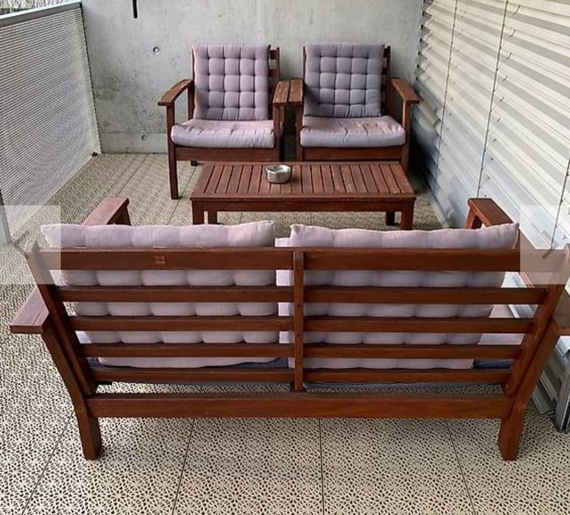 Garten Sitz Set aus Holz Kaufen auf Ricardo