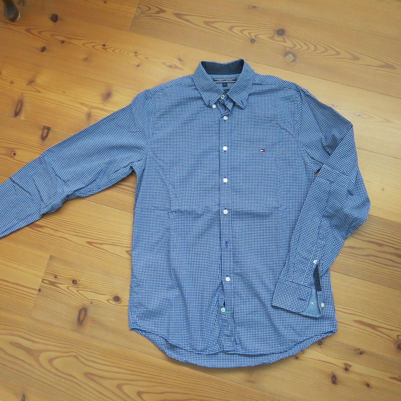 Camicie: Tommy Hilfiger blau kariertes Hemd – Usato da Seltisberg venduto da pipistrumpf