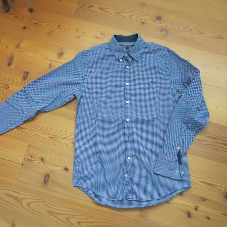 Tommy Hilfiger blau kariertes Hemd