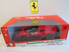 FERRARI F80 ROSSO Burago 1:18 OVP Brand NEU ! ! !