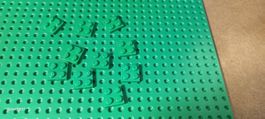 Lot de 10 pièces plate 2x2 Lego