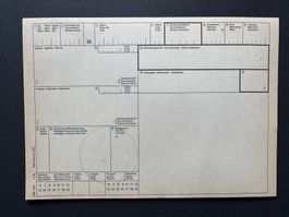 Originale SBB Frachtbrief Vorlage, ungebraucht, Vintage!