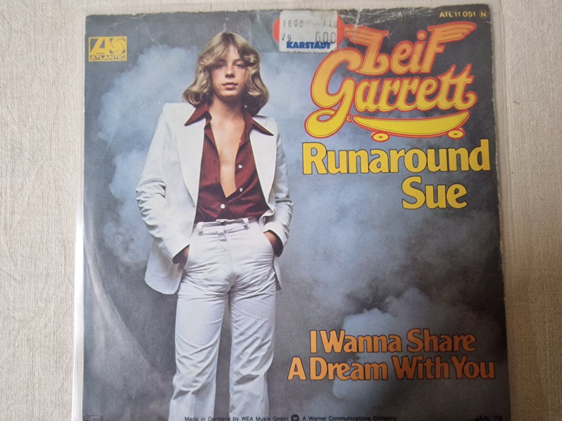 Dischi in vinile: Leif Garrett Single – Runaround Sue – Usato da Root venduto da atelier22